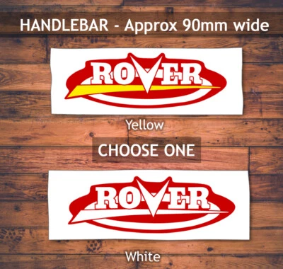 Scott Bonnar Rover 45 Handlebar Decal Vintage Mower Decals