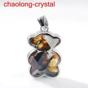 30.45Ct Pallasite Meteorite Pendant Brenham Meteorite Necklace --77