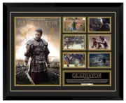 Gladiator 2000 Russell Crowe Joaquin Pheonix signed Framed Memorabilia