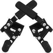 Wheelchair Safety Locks Metal Parts Replacement Levers Anti-rollback Black Rubber Grips Easy Screw Fixation