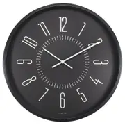 NeXtime Luminous Wall Clock 35cm Black