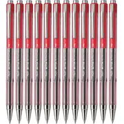 Pilot Box 12 Better Retractable BP-145 Ballpoint Pen 0.7mm Fine (Red)
