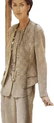 Tamotsu Blazer Longline Jacket Pants Office Vogue Sewing Pattern 1437