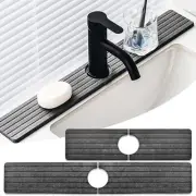 Kitchen Sink Splash Guard, 2-Pack Diatomite Faucet Mat For Kitchen Sink, Fauc...