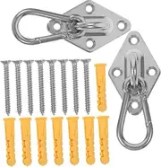 BESPORTBLE 1 Set Stainless Steel Hammock Hanging Kit with Swing Hooks and Hardware Heavy Duty Support for Hammock Swing Chair and Punching Bag Installation Reliable and Secure Setup