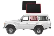 Genuine SNAPSHADES Car Rear Window Shades for Toyota LandCruiser 60 Series (J...