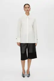 Nave Cotton Shirt in White - CAMILLA AND MARC® C&M