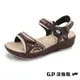 【G.P 女款厚底雕花磁扣兩用涼拖鞋】G2347W-30 咖啡色(SIZE:35-39 共二色)