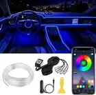Interior Car LED Strip Lights APP Control, 5 in 1 RGB 16 Million Colors