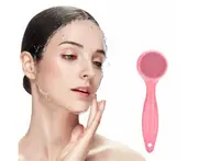 Facial Cleansing Brush Silicone, Manual Facial Cleansing Brushespink