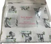 BED SHEET Set TWIN XL Size King Julian Lemur Animal Print Easy Care Machine Wash