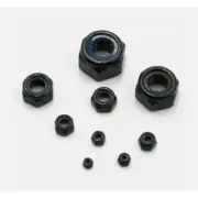 20PCS 8#-32 black Nyloc Self LockingHexNutsNylon InsertLock NutsA2Stainless