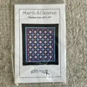 New Uncut ! Stitch n' Snip Hearts & Diamonds Quilt Pattern