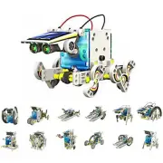 STEM Solar Robot Toy 13-in-1 Educational DIY Assembly Science Building Kids Gift