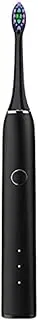 HELICIA Electric Sonic Toothbrush with 3 Modes, 2 Replacement Brush Heads, 2 Minute Automatic Timing Function, Ergonomic Design, Black
