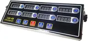 8-Channel Kitchen Timer, Commercial Stainless Steel LED Digital Display Timer, Loud Volume Timer Reminder, Adjustable Volume, Clock Reminder for Multiple Events