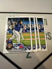 (4) Vladimir Guerrero Jr. 2023 TOPPS SERIES 1 BASE CARD LOT #300 BLUE JAYS