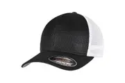 Flexfit Unisex Adult Omnimesh Mesh Two Tone Cap (Black/White) - UTRW8069