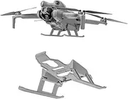 Landing Gear for DJI Mini 4 Pro, Foldable Extended Kit Landing Leg for DJI Mini 4 Pro Fly More Combo Drone Accessories