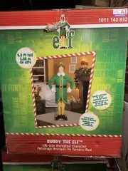 ELF LIFE SIZE 6.5 Ft Animated Buddy the Christmas Animatronic FACTORY SEALED