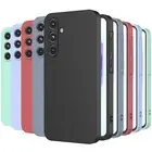 For Samsung Galaxy A15 A14 A54 A55 5G A03S Silicone Case Shockproof Cover +Glass