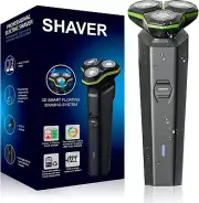 Mens Electric Beard Shaver Trimmer Razor Rechargeable Hair Shaving Machine USB