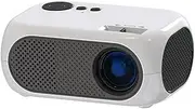 Portable Projector 1080P Full HD Supported Video Projector, Mini Projector Outdoor Home Theater Movie Projector, Compatible with HDMI, USB, AV, Smartphone/Tablet/Laptop Phone Projector (White)