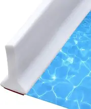 Collapsible Shower Water Guard Splash Dam Barrier Threshold for Shower Stall, Stay Dry Retainer for Wet and Dry Separation in Bathroom (75")
