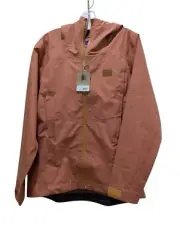 Patagonia Boulder Fork Waterproof Rain Jacket Sienna Clay Womens Medium SP24 NWT