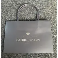 在飛比找蝦皮購物優惠-Georg jensen 喬治傑生 專櫃原廠紙袋 灰黑色銀字