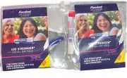 Fixodent Denture Adhesive Travel Size with oral-b denture brush. Pack 2 PC