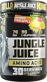 Gorilla Warfare Jungle Juice - Mango and Pineapple Flavour - Amino Acid - 7g Eaa - 3g L-Glutamine - 1g L-Taurine - Reduce Muscle Soreness