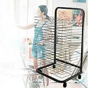 Art Drying Rack, Art Shelf Storage Rack with Wheels, Watercolor Storage Rack Space Saving Rack, Gifts for Kids (for Artist Canvas, Paper, Painting)