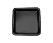 7/8 Inch Large Capacity Food Grade Reusable Roasting Pan Non-Stick Square Deep Baking Pan Household Supplies Black
