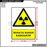 在飛比找蝦皮購物優惠-安全標誌貼紙 K3 標誌危險放射性材料