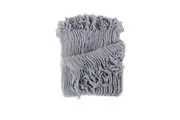 Dylan Grey Knitted Throw Rug