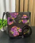 NWT COACH MINI ROWAN SIGNATURE ROSE FILE BAG HANDBAG CL660 BAG CROSSBODY PURSE