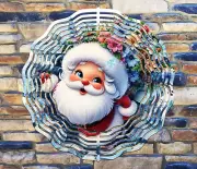 10" Breakout Santa Claus St Nick Hanging Wind Spinner Yard Decor Kinetic rws143