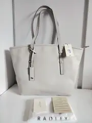 RADLEY Bridgewater 2.0 Pumice Grey Leather Medium Tote Shoulder Bag New RRP £239