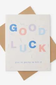 [Typo] Typo - Good Luck Card - Good luck streamer SOLID GOOD LUCK STREAMER