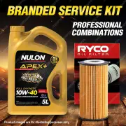 Ryco Oil Filter Nulon 5L APX10W40 Engine Oil Kit for Audi A4 B7 4cyl 2L