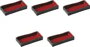 Set of 5 Japanesque Rectangular Protruding Plate (Small) 7.8 x 3.6 x 1.1 inches (19.8 x 9.2 x 2.8 cm) | Protruding Plate, Ceramic (Earth) Setomonohonpo