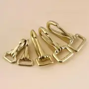 Halter Snap Hook Buckle Solid Brass Bag Clasp Keychain Leathercraft Accessories