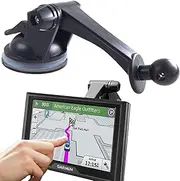 [Randconcept] GPS Suction Cup Mount with Sticky Suction Mounting Pedestal, Replacement GPS Dash Ball Mount Dashboard Windshield Window Car Holder for Garmin Nuvi RV Dezl Drive Drivesmart
