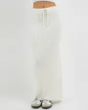 [Mooloola] Mooloola Women's Alara Maxi Skirt in Cream 0 Cream