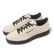 Reebok Club C 85 Beige Black White Men Casual Lifestyle Shoes Sneakers 100209021