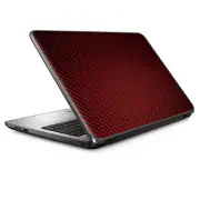 Laptop Skin Wrap Universal for 13 inch - red black carbon fiber weave