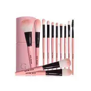 CORINGCO - Cotton Candy Make Up Brush Set 12 pcs