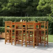 Bar Stools 8 pcs Solid Wood Acacia vidaXL