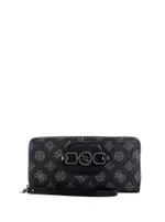 GUESS Coal Black Hensely Logo Large Wallet